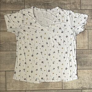 No Boundaries Mushroom Print Tee XXXL